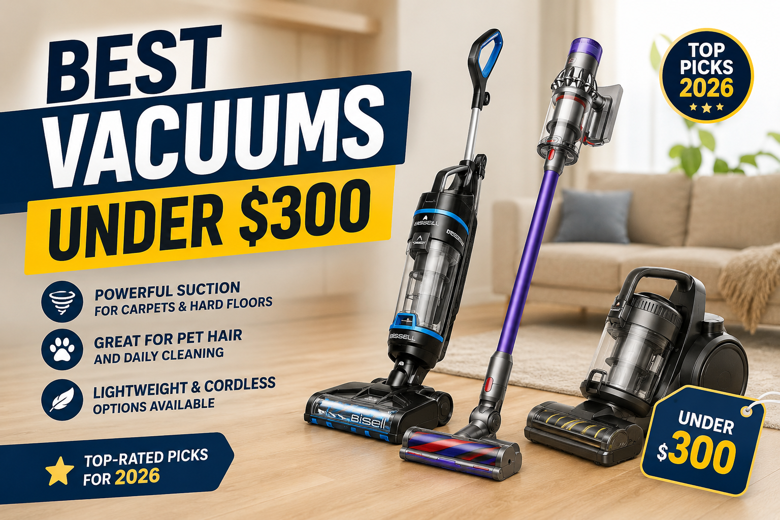 The Best Vacuums Under 300 of 2026